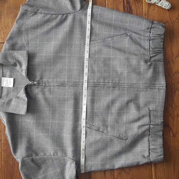 Twik Simons Houndstooth Women's Cropped Jacket with Pockets Size S - Picture 6 of 15